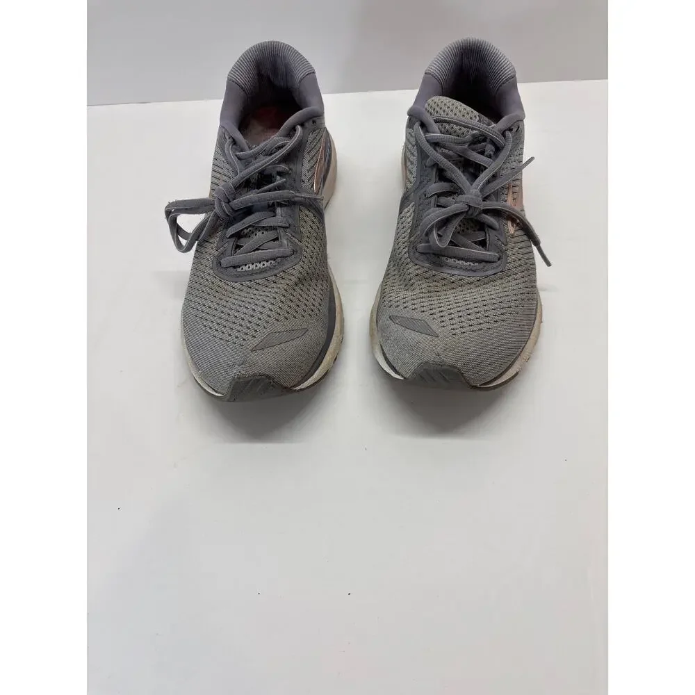 Brooks Adrenaline GTS 20 Women’s Running Shoes 10.5 2A Narrow Gray Peach